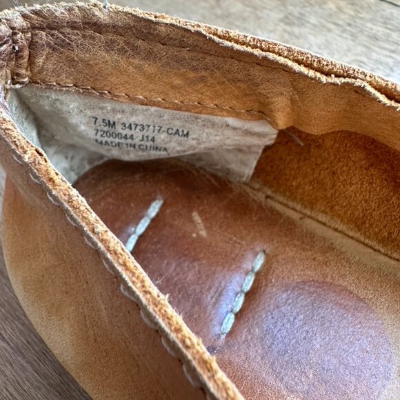 Frye Milly A Line - Women Slip On - Camel Nubuck Soft Leather - size 7.5M - Picture 4 of 6